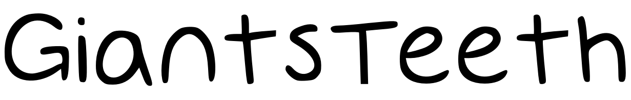 Font GiantsTeeth