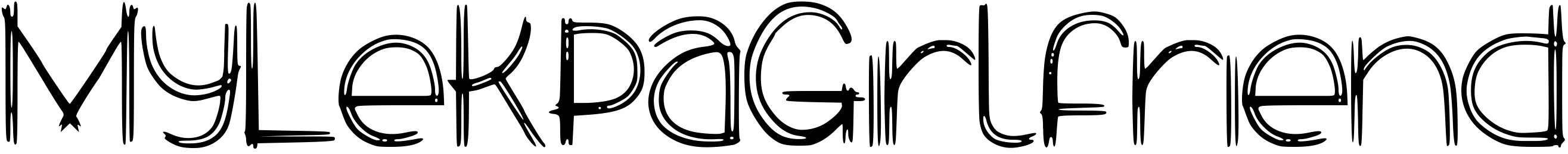 Font MyLekpaGirlfriend