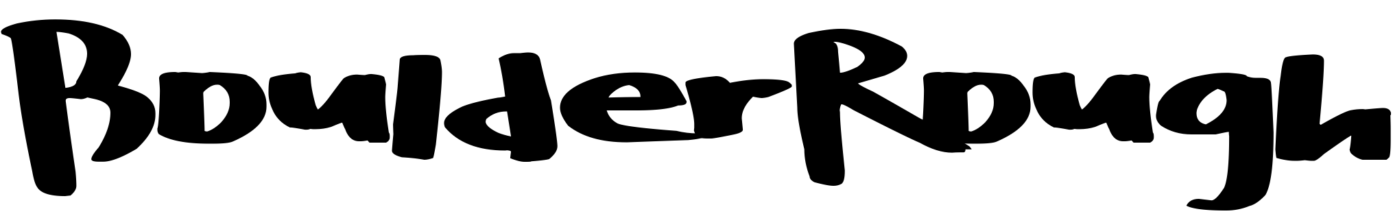 Font BoulderRough