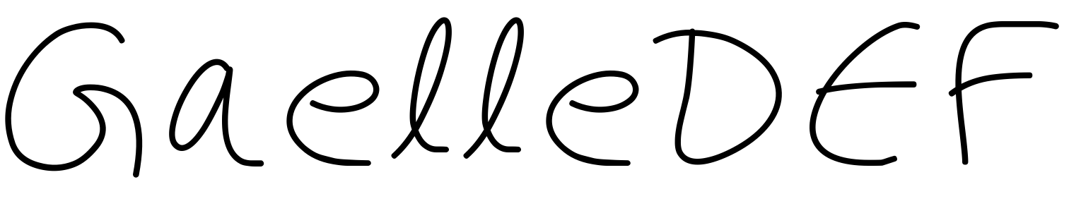 Font GaelleDEF