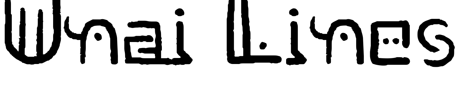 Font Unai Lines