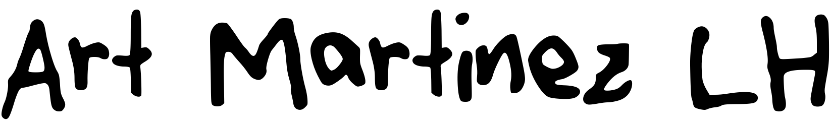 Font Art_Martinez_LH