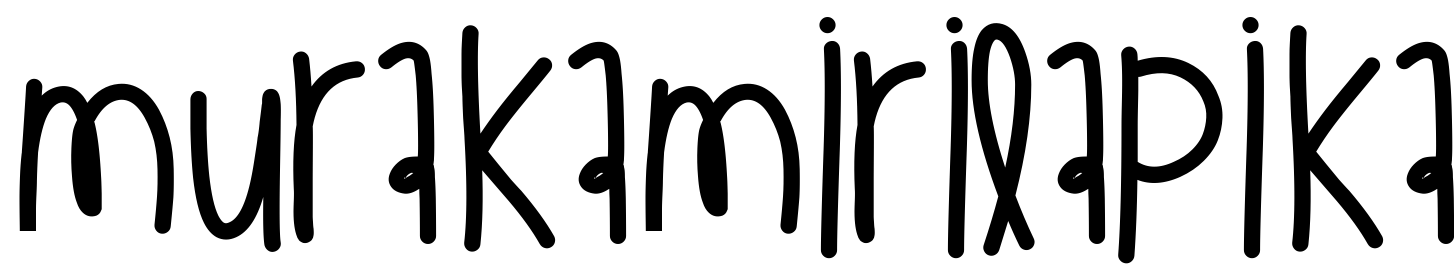 Font MurakamiRilapika