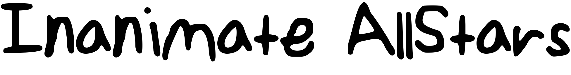 Font Inanimate_AllStars