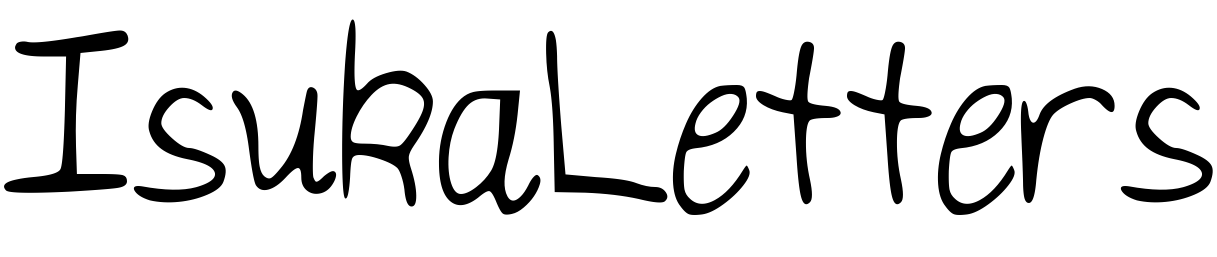 Font IsukaLetters