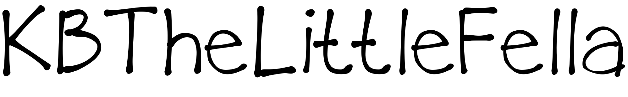 Font KBTheLittleFella