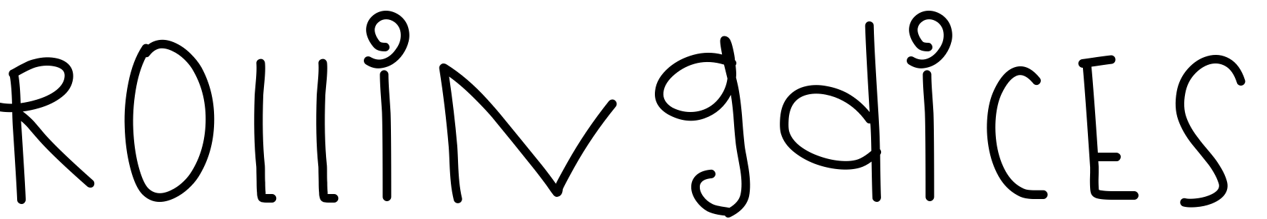 Font RollingDices