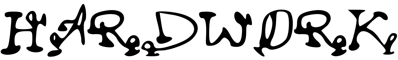 Font HARDWORK