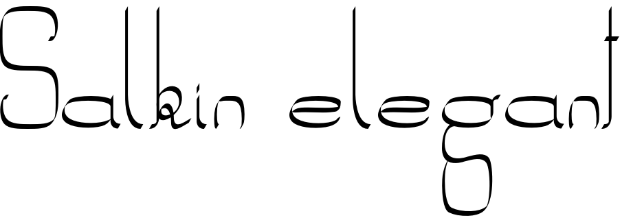 Font Salkin elegant