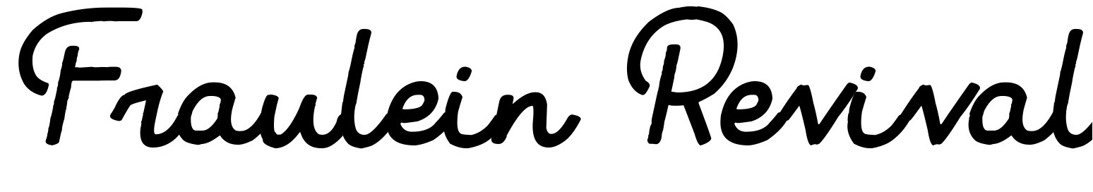 Font Fraulein Revival