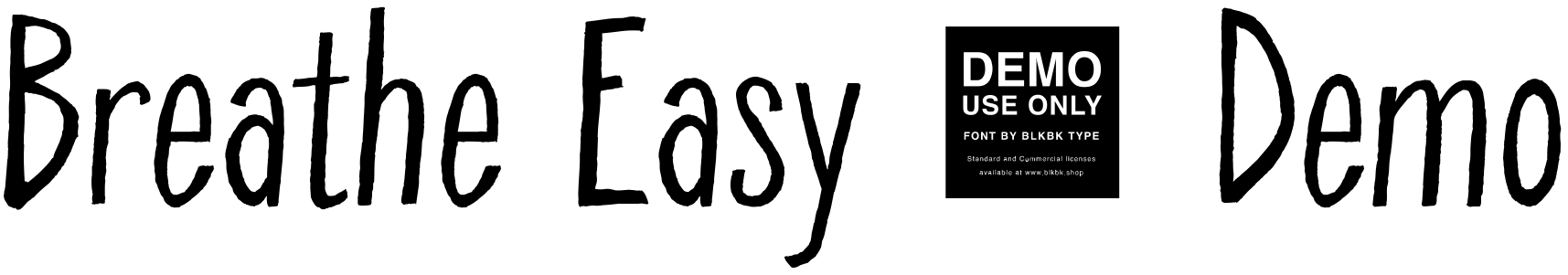 Font Breathe Easy - Demo