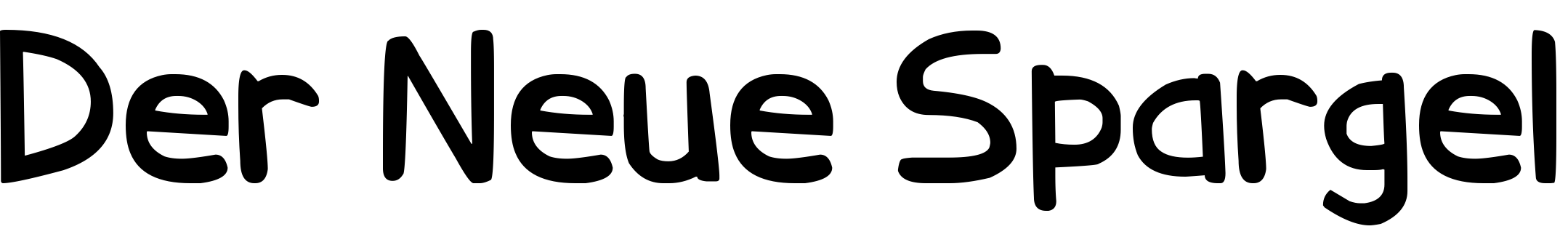Font Der Neue Spargel