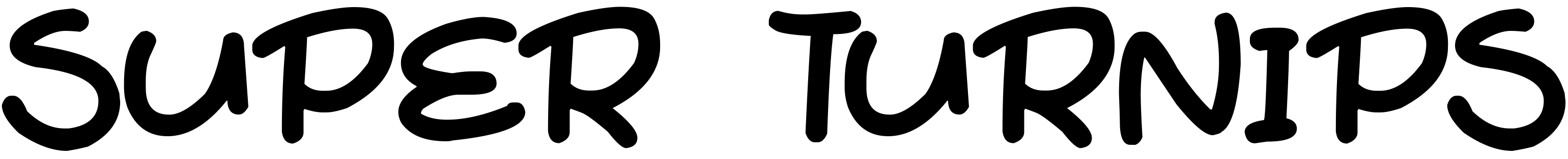 Font Super Turnips