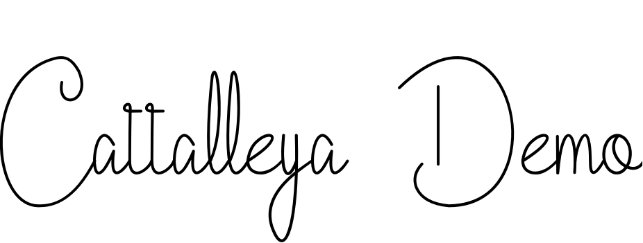Font Cattalleya Demo
