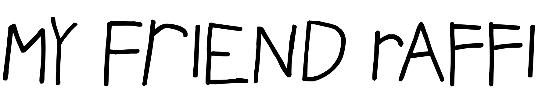Font My Friend Raffi