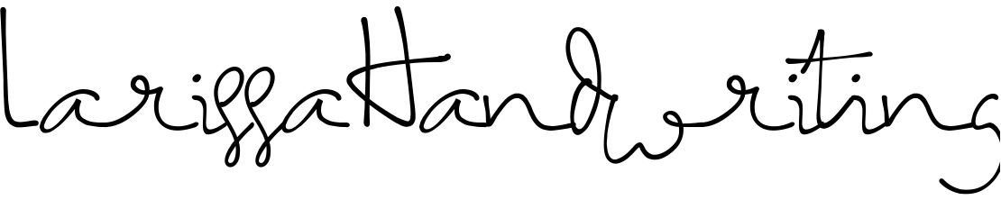 Font LarissaHandwriting