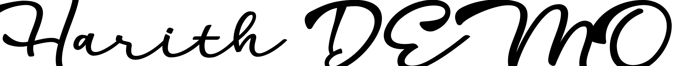 Font Harith DEMO