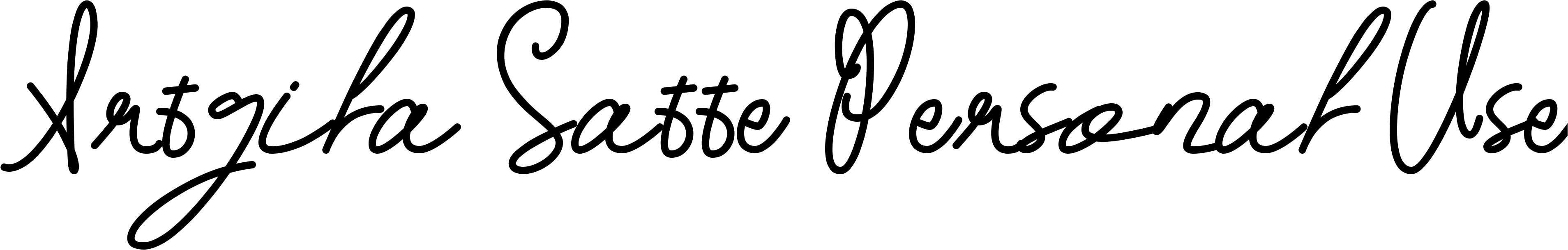 Font Artgila_Satte_Personal_Use