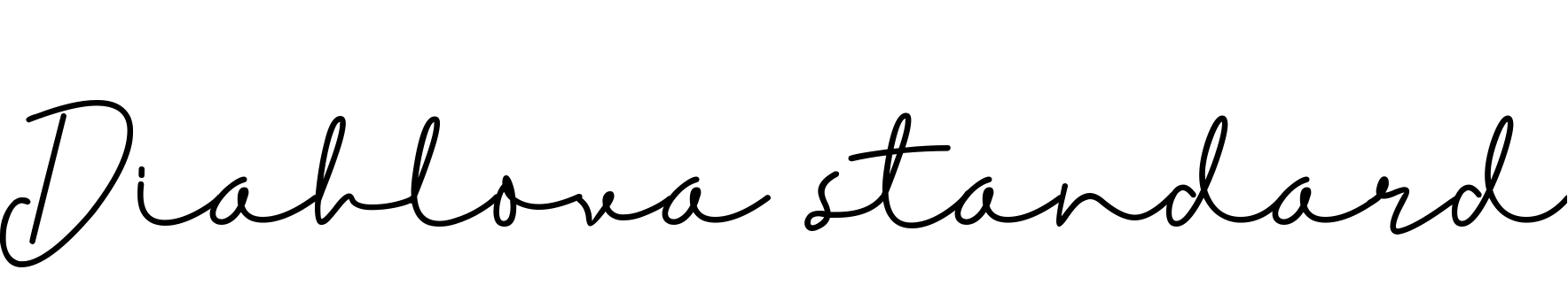 Font Diahlova standard