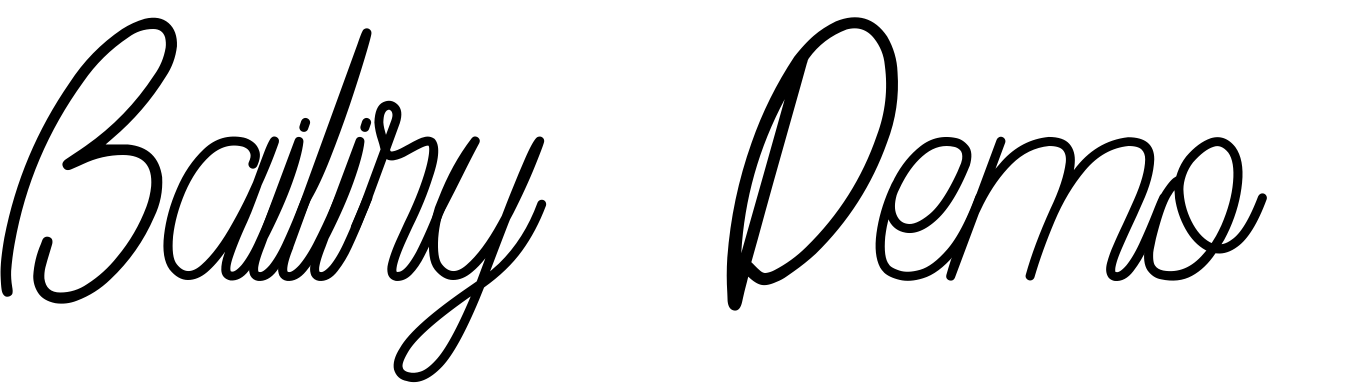 Font Bailiry (Demo)
