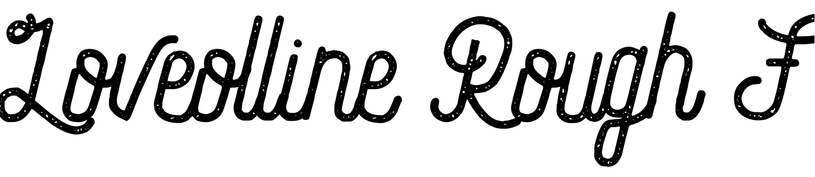 Font Loveolline Rough F