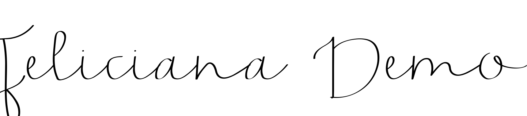 Font Feliciana Demo