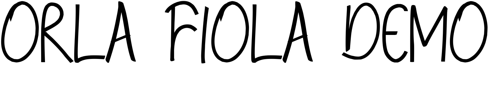 Font Orla Fiola Demo