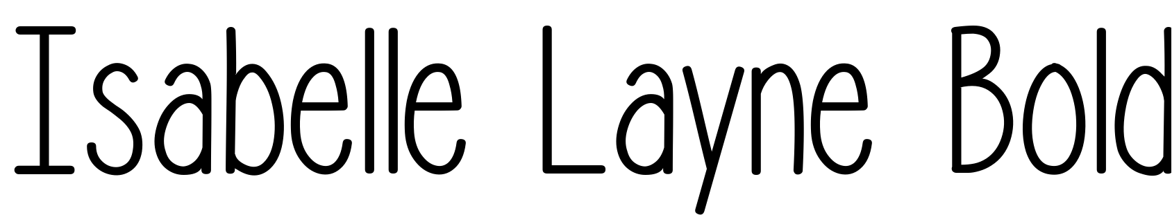 Font Isabelle Layne Bold