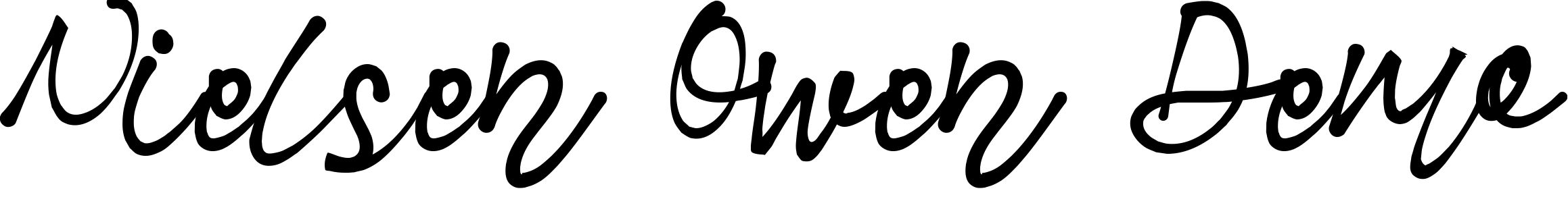 Font Nielsen Owen Demo