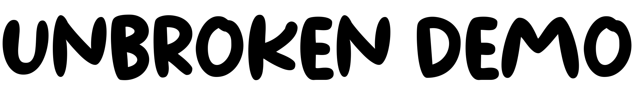 Font Unbroken Demo