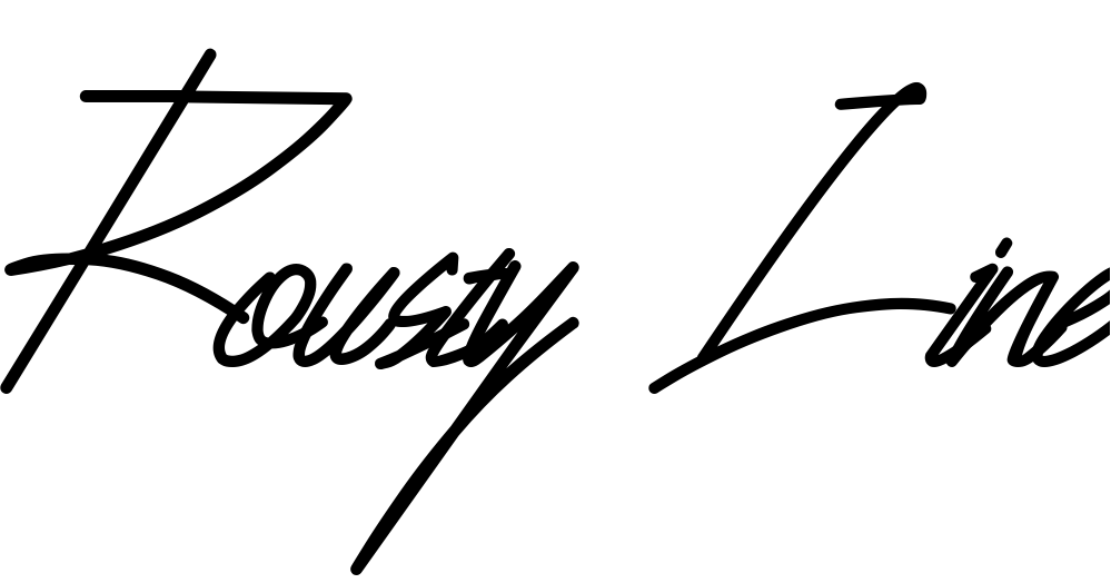 Font Rousty Line
