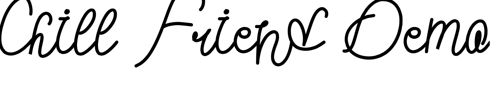 Font Chill Friend Demo