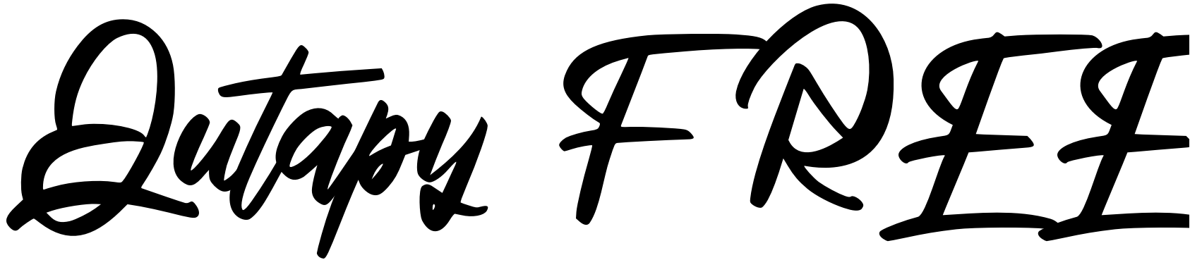 Font Qutapy FREE