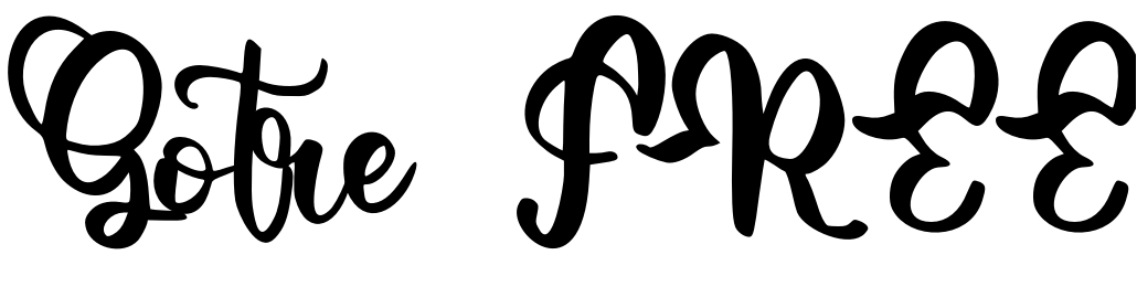 Font Gotre FREE
