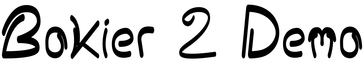 Font Bokier 2 Demo