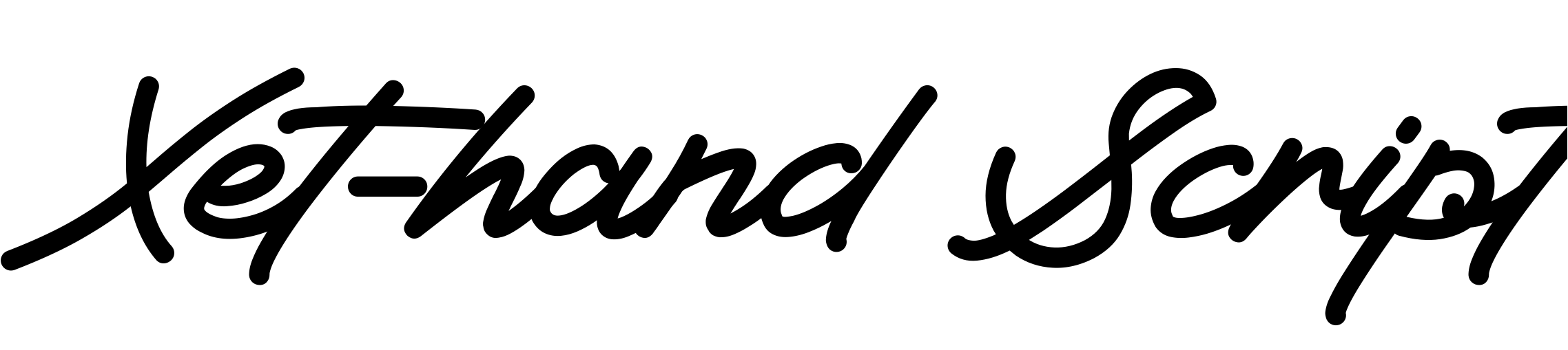 Font Xet-hand Script