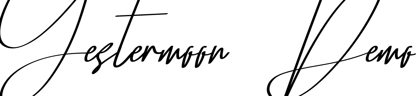 Font Yestermoon Demo