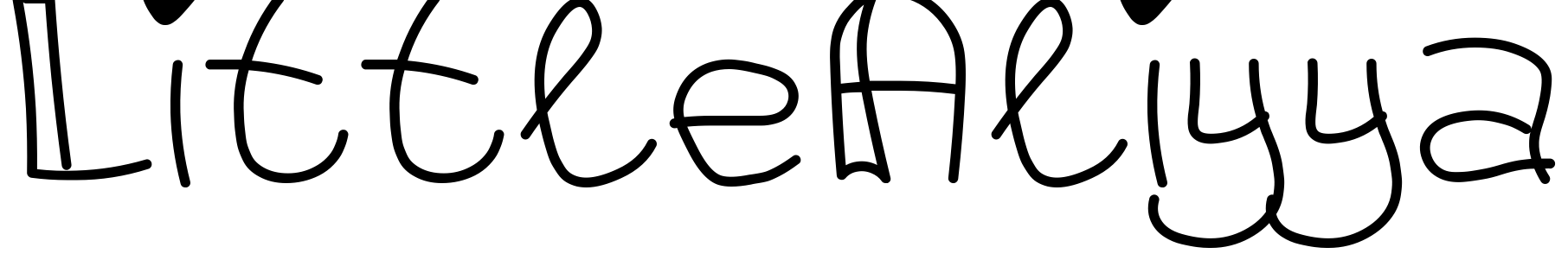 Font LittleAliyya
