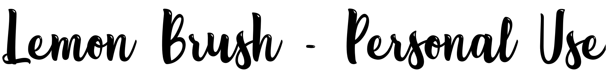 Font Lemon Brush - Personal Use