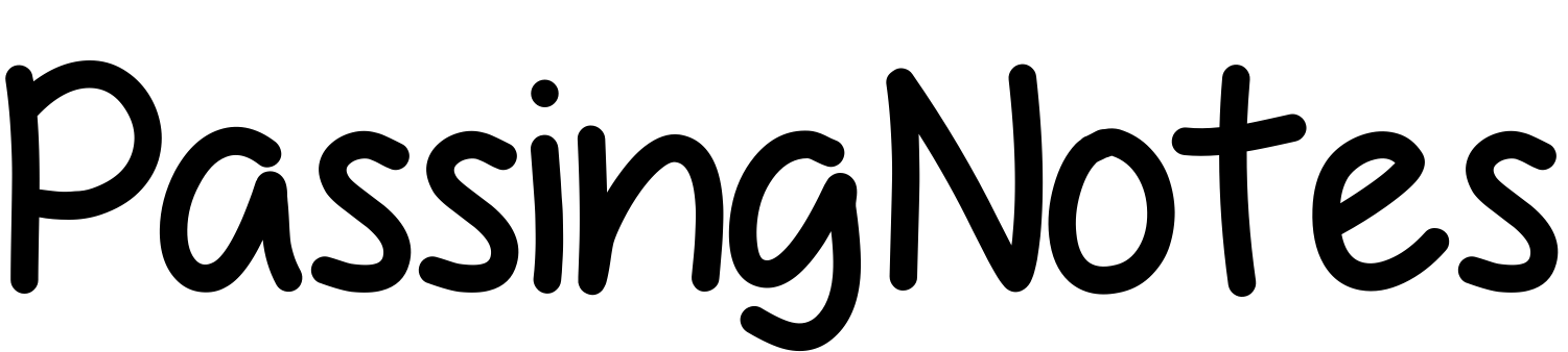 Font PassingNotes