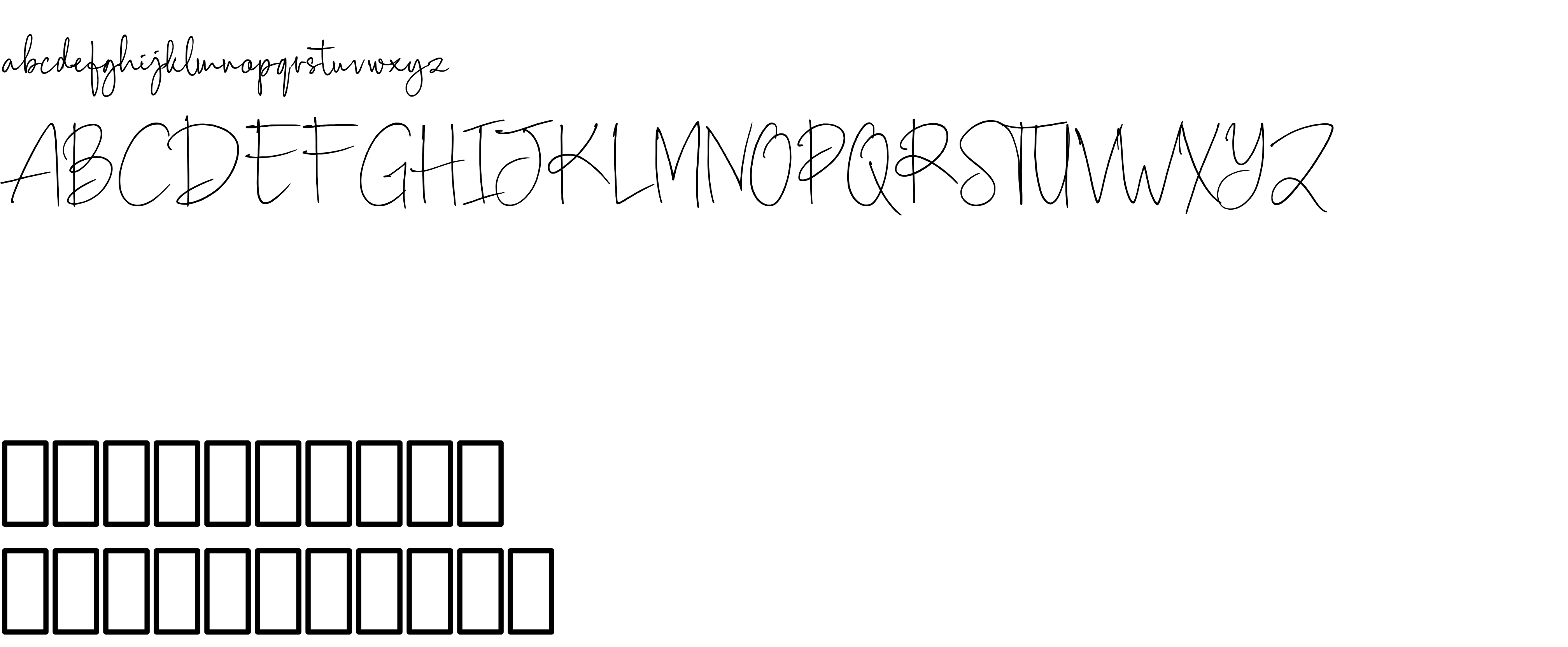 Preview font Scripty Demo