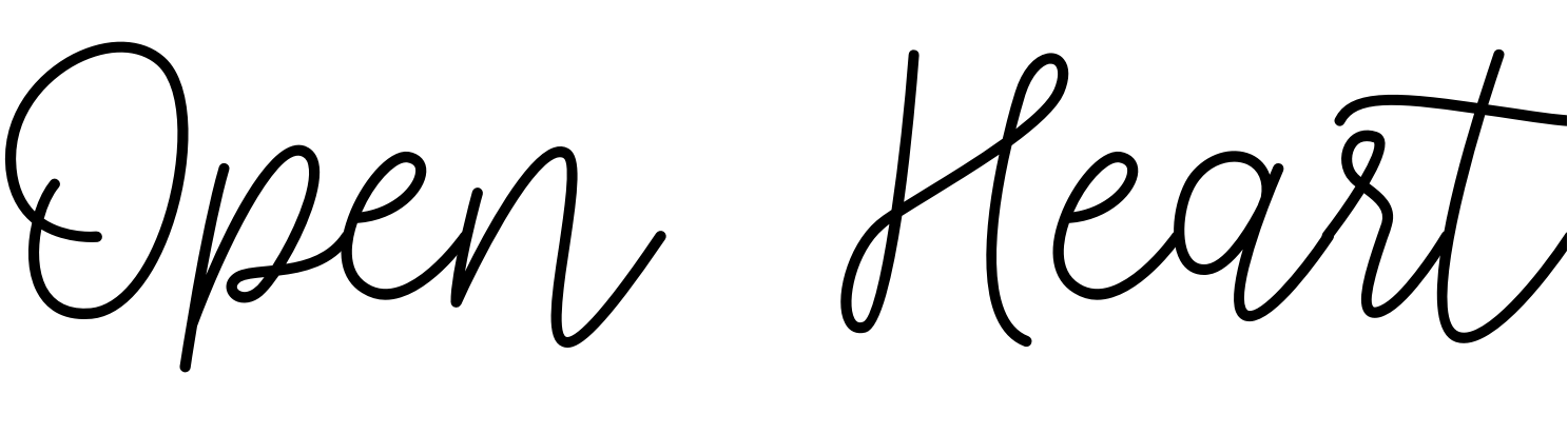 Font Open  Heart