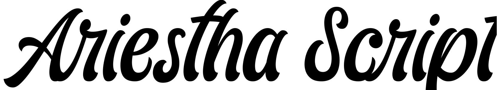 Font Ariestha Script