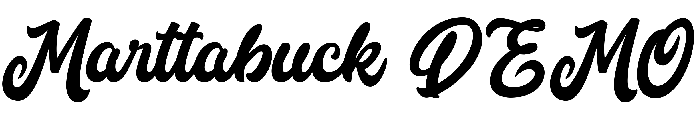 Font Marttabuck DEMO