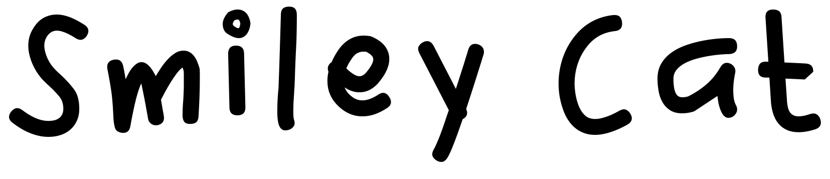 Font Smiley Cat