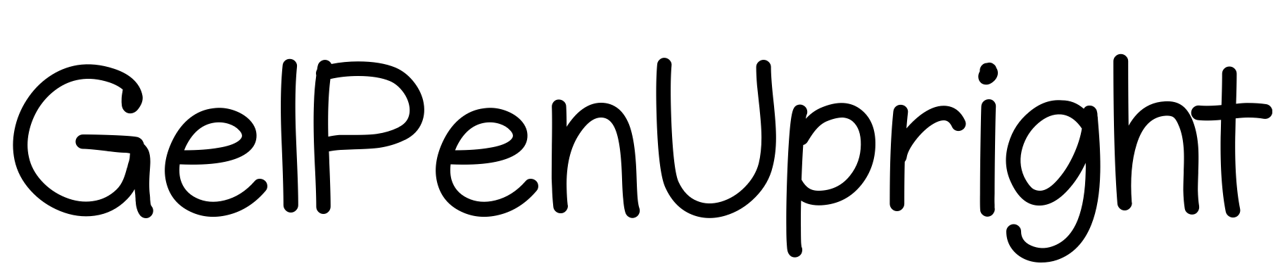 Font GelPenUpright