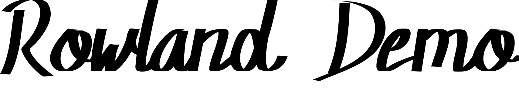 Font Rowland Demo