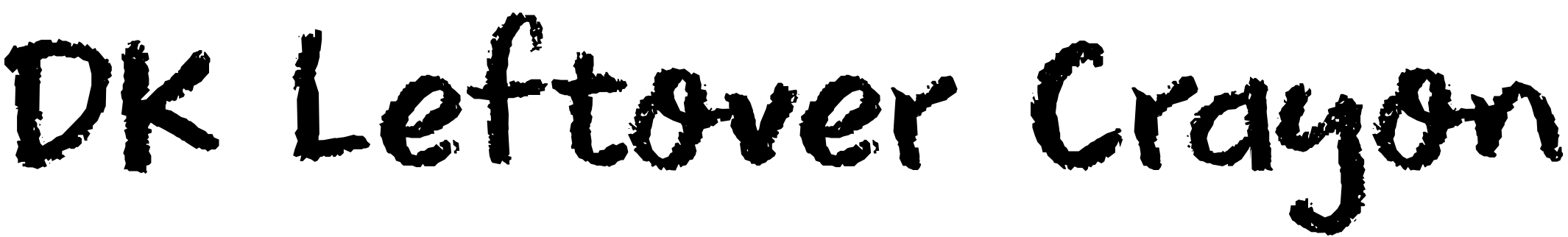 Font DK Leftover Crayon