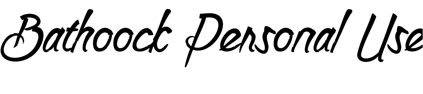 Font Bathoock Personal Use