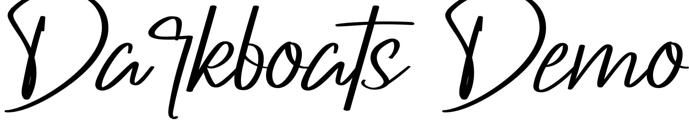 Font Darkboats Demo